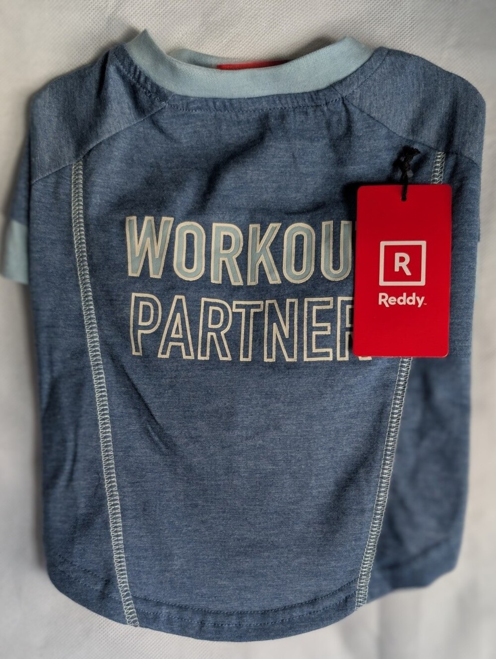 Reddy Dog Blue Tee "Workout Partner" Size M